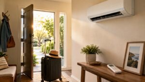 leave air conditioner sydney on when away
