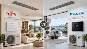 Fujitsu vs Daikin ducted air conditioning sydney
